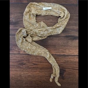 Kimchi Blue Gold Beaded Scarf